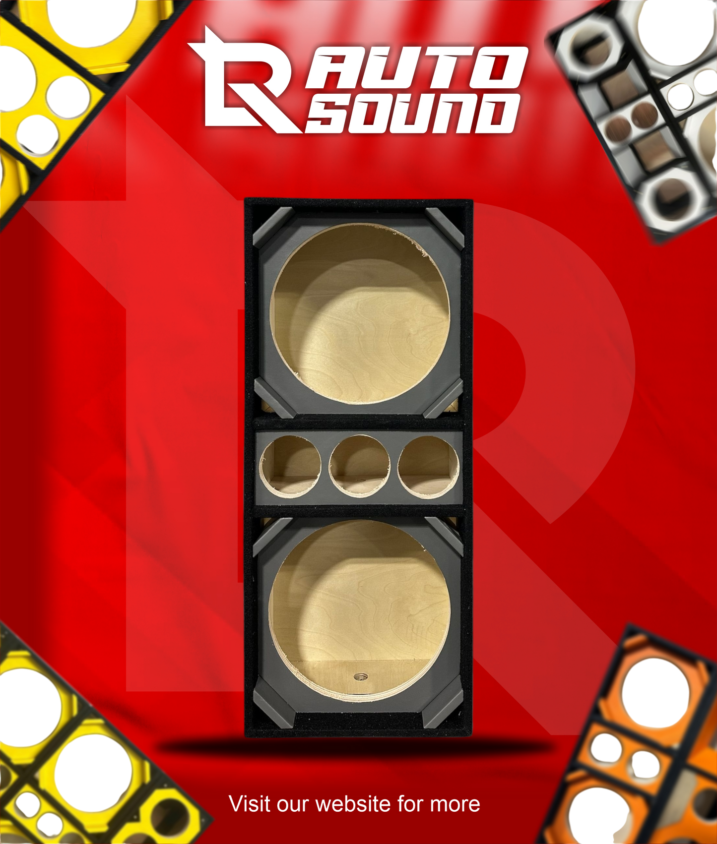 CHUCHERO BOX FOR SPEAKER OF 12 INCHES - BRAZILIAN STYLE - FREE CABLE + PLUG