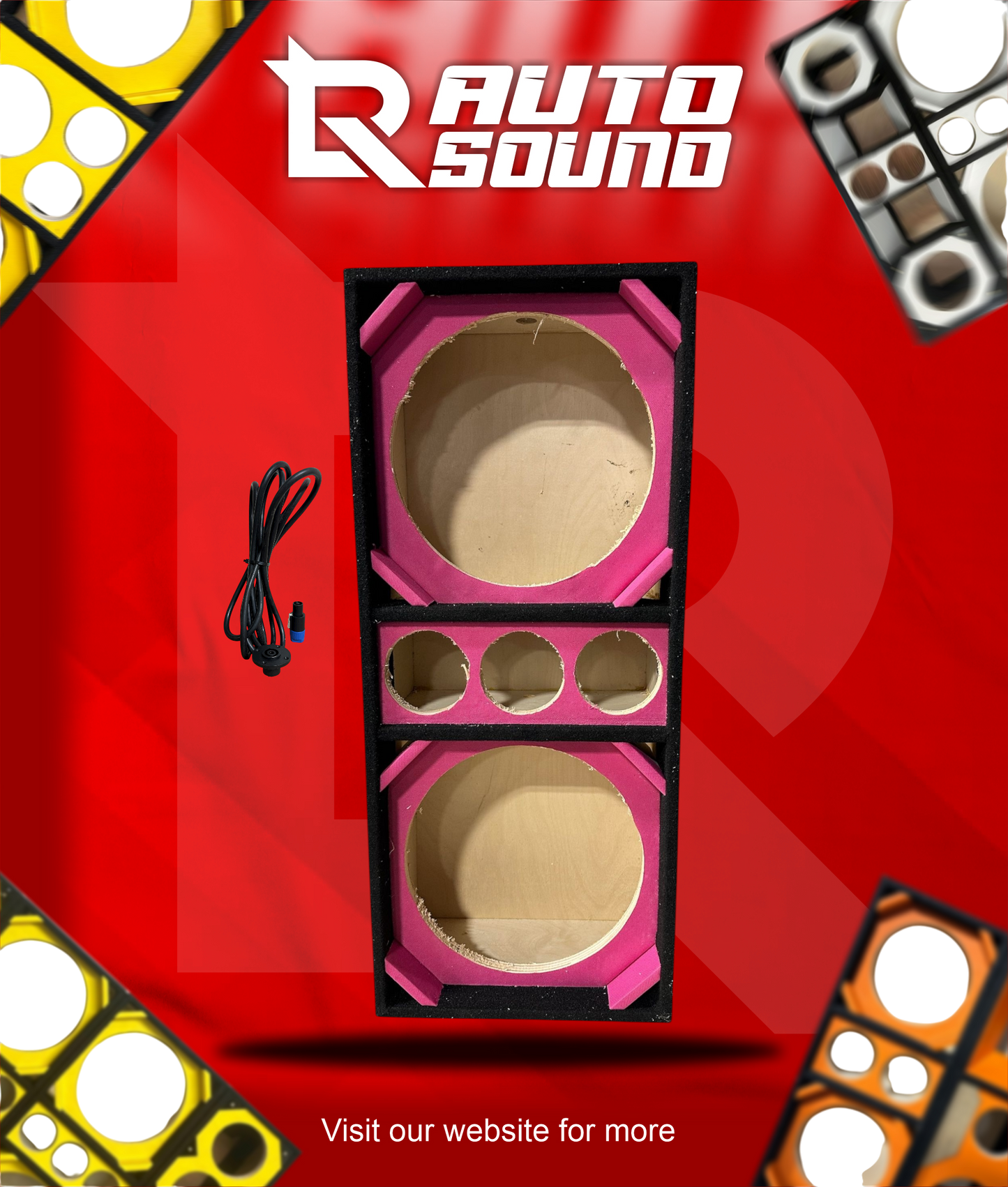 CHUCHERO BOX FOR SPEAKER OF 12 INCHES - BRAZILIAN STYLE - FREE CABLE + PLUG